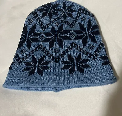 Vintage Wigwam Beanie Winter Hat Ski Cap 100% Wool Blue • $19.99
