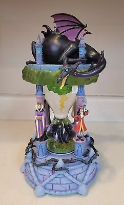 Disney Villains Hourglass Snowglobe Maleficent Jafar Ursula Captain Hook Cruella • $325