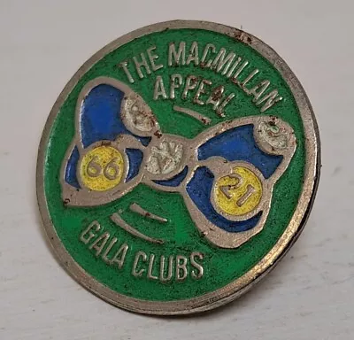 Macmillan Appeal Gala Clubs Pin Badge Lapel Brooch Charity Collectable • £3.99