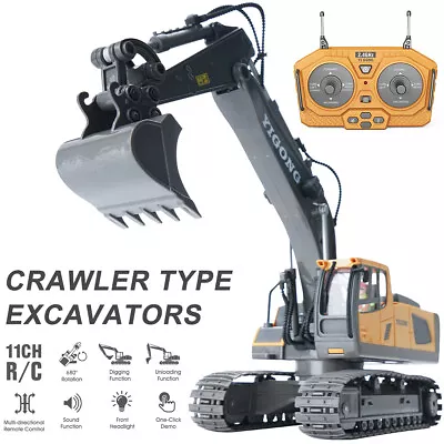 2.4GHz Remote Control Excavator Toy For Kids 1:20 RC Crawler Excavator Toy HafsN • $94.39