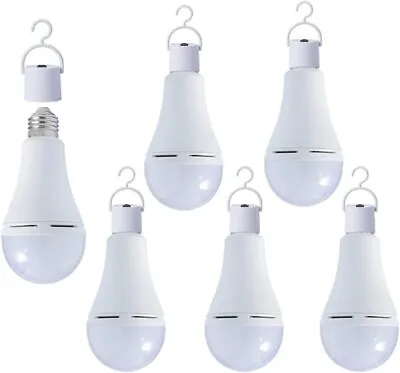 6 Pack EBULB Rechargeable Emergency LED 12W LED Bulb Smart Lamp With6 Hook • $28.88