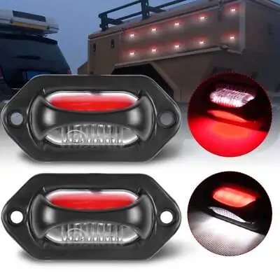 White Red LED License Plate Light Tag Lamps Assembly For Truck Trailer RV SUV • $8.99