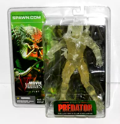 MOVIE MANIACS STEALTH PREDATOR FIGURE NEW SEALED 7  SCI-FI McFARLANE EXCLUSIVE 5 • $45