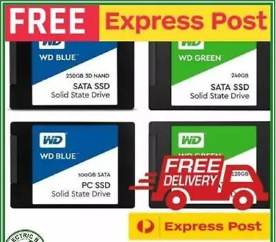 $32 • Buy WD 240GB 500GB 1TB 250GB Green Blue Internal Solid State Drive SSD 2.5  SATA NEW