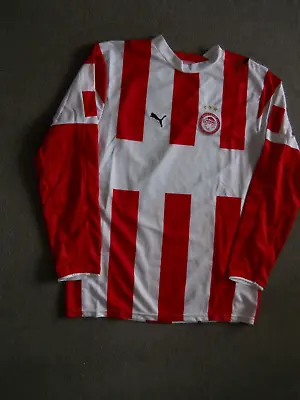 Olympiacos Greek Super League Shirt 2006-2008 No Sponsor Size 34 -36  176 Unworn • £10