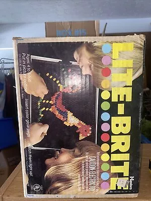 Vintage 1973 Hasbro Lite-Brite W/ Board Pegs And Original Box Model 5455 • $25