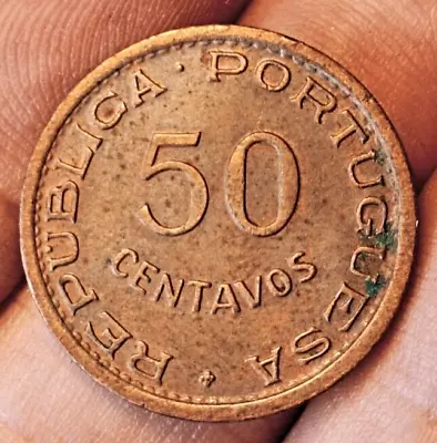$0.99 • Buy Portuguese Angola 50 Centavos 1961 Coin (aUNC!)