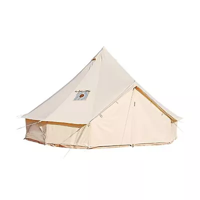 VANFOND Canvas Bell Tent Glamping Yurt Tent With Stove Jack Waterproof And ... • $605.77