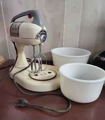 Vintage Dormeyer Food Fixer Stand Mixer & Bowls COMPLETE Works Fine • $97.99