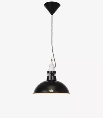 Black Paxo Btc Pendant Light Factory Industrial Cafe Bar Kitchen Dining • £49.99