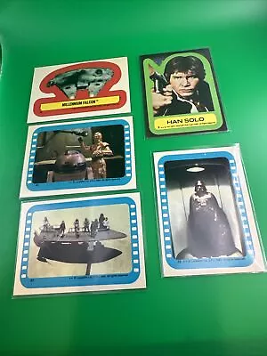 1977 Topps STAR WARS Stickers /5-stickers In This Lot / Vintage Great Condition • $4.99
