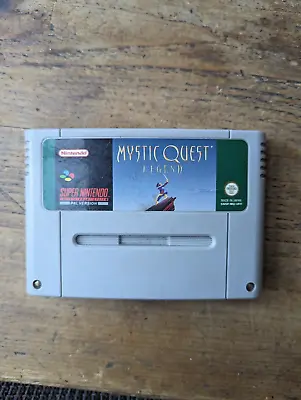 Mystic Quest Legend SNES WORKING SAVE Super Nintendo UK Pal Cart Only • £13.95