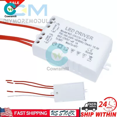LED Constant Voltage Driver 12V 12W Power Supply Transformer For LED Strip Light • $9.79