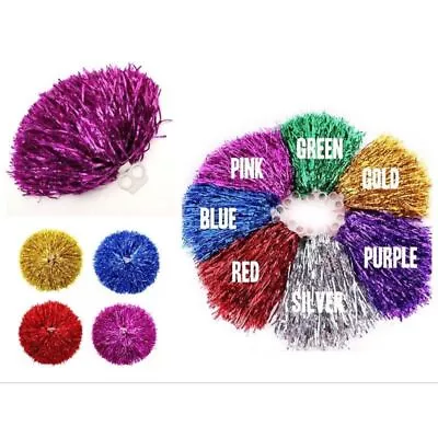 SMALL PAIR  Cheerleader Fancy Dress Outfit Uniform High School Costume PomPom UK • £3.99