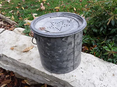 Vintage Frabill Min-o-life Galvanized Minnow Bucket • $39.99