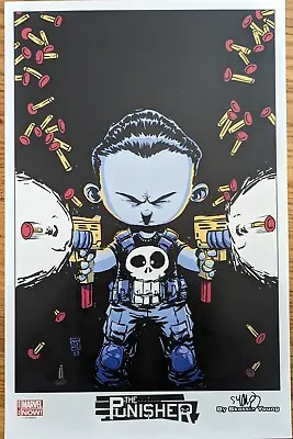 Skottie Young Punisher Art Print Signed Poster Comics Sdcc Nycc Marvel Comics • $49.99