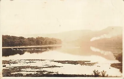 The Susquehanna River Meshoppen Pennsylvania PA Wyoming County 1913 RPPC • $19.95