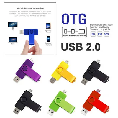 Micro USB OTG Memory Stick USB Flash Drive 64GB 32GB 16GB 8GB Pen Drive U Disk • $9.99