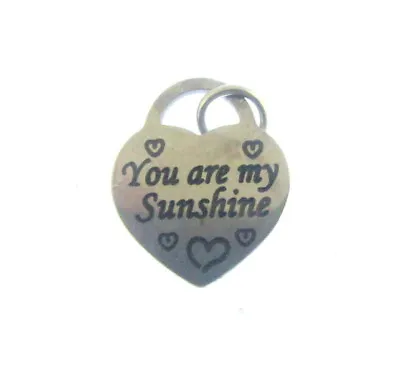£1.99 • Buy *UK* SILVER TONE 'YOU ARE MY  SUNSHINE' Stainless Steel Enamel Pendant