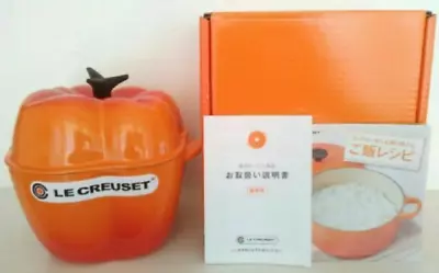 Le Creuset Stoneware Vegetable Pepper Orange Pot 7.0in 2L 3.17kg IH Soup W/box • £274.14