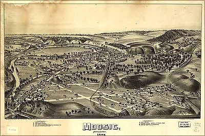Poster Many Sizes; Map Of Moosic Pennsylvania 1892 • $160.11