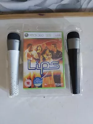 Lips + 2 Microphones Xbox 360 Sealed Game • £17.99