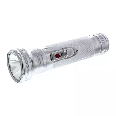 Chrome Metal Vintage Style 12V Volt 50 Lumens White Glass Lens LED Flashlight • $18.71