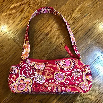 Vera Bradley Floral Paisley Quilted Small Shoulder Carry Bag Purse Cotton Cute  • $12