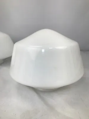 Milk Glass Industrial Ceiling Shade Globe 4” Fitter • $26.99
