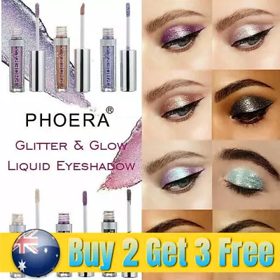 $12.49 • Buy PHOERA Magnificent Metals Eyeshadow Glitter Liquid Eye Shadow Palette Makeup AU
