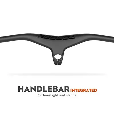 Carbon Fiber Integrated MTB Handlebar Bike Bar Stem -17° 28.6mm Diameter 660-800 • $110.78