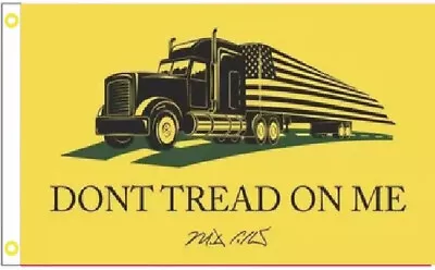 3x5 Usa Mack Truck Big Rig Don't Tread On Me Yellow Flag Banner Grommets 100d • $9.88