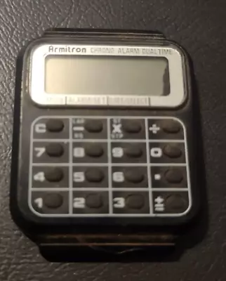 Vintage Armitron Calculator Chrono/alarm 16 Button Wrist Watch • $15