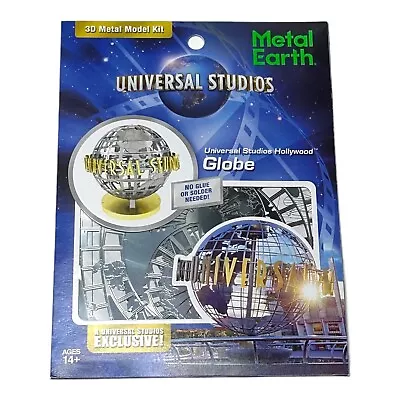 Metal Earth Universal Studios Hollywood Globe 3D Metal Model Kit • $37.46