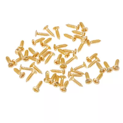 50 Screws  Plating 3mm For Fender   Electric Guitar Pickguard M1U0 • $5.37