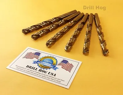 Drill Hog® 3/8  Cobalt Drill Bits M42 3/8  Drill Bit 6 Pack Lifetime Warranty   • $37.99