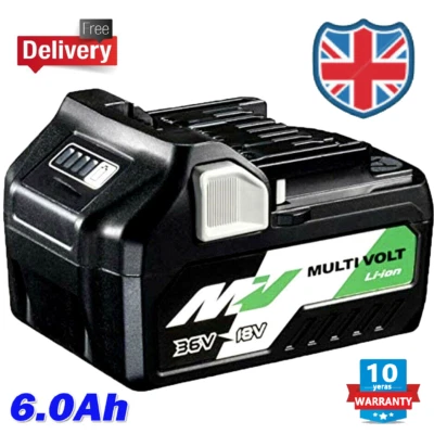 £44.98 • Buy For HiKOKI BSL36A18 18V / 36V 6Ah Li-Ion Multi Volt Battery BSL 36B18 372121M UK