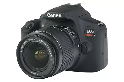 Canon EOS Rebel T7 DSLR Camera And EF-S 18-55mm IS II Lens Kit Black • $285.99