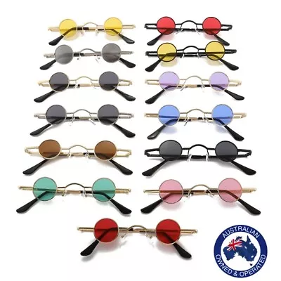 $9.95 • Buy Mens Women's Fashion Retro Vintage Fashion Small Round Sunglasses