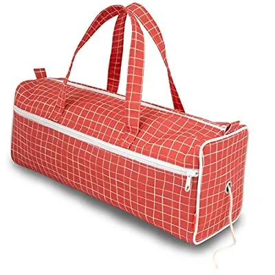 Dachshund Needlework Bag & Organizer Travel Bag Coral • $25.73