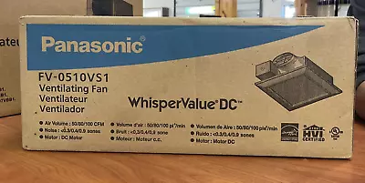 Panasonic FV-0510VS1 Ventilating Fan; New In Box • $85