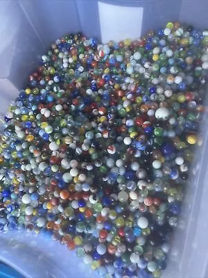 1 Lb Bag Of Vintage Marbles • $7.25