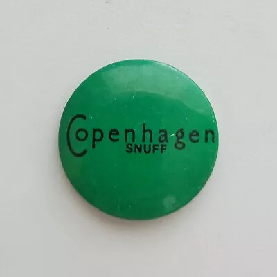 Vintage Copenhagen Snuff Green Promotional Pinback Button • $6.98