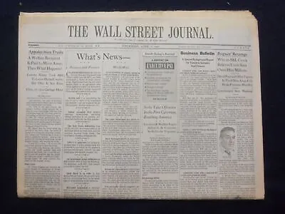 $35 • Buy 1999 April 8 The Wall Street Journal - David Paul, S&l Crook - Wj 337