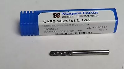 NIAGARA CUTTER 1/8 DIAM.1/2 LOC3 FLUTE SOLID CARBIDE TiAIN FINISH BALL END MILL • $15.97