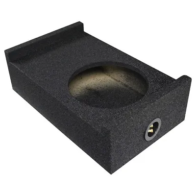 QPower Single 10  Univ Downfire Or Behind The Seat Empty Enclosure QBSHALLOW10DF • $66.82