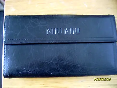 Fab Black MIU MIU  Leather Wallet Purse • £28