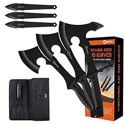 ANTARCTICA Throwing Axe Knife Set 11 Inch Full Tang Stainless Steel Throwing ... • $63.83