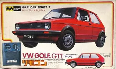 Mitsuwa Remote Control Car [MMC-1200] Scale Size 1/24 Volkswagen Golf GTI Boxed • $181