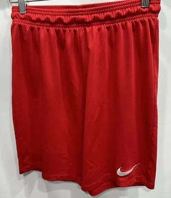 Nike Men's Dry Fit Soccer Shorts Size M Red • $12